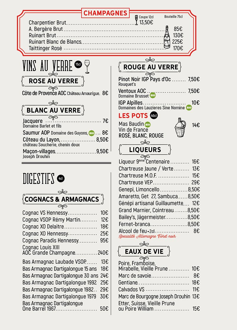 Carte Boissons Le Monchu Carte Boissons Le Monchu