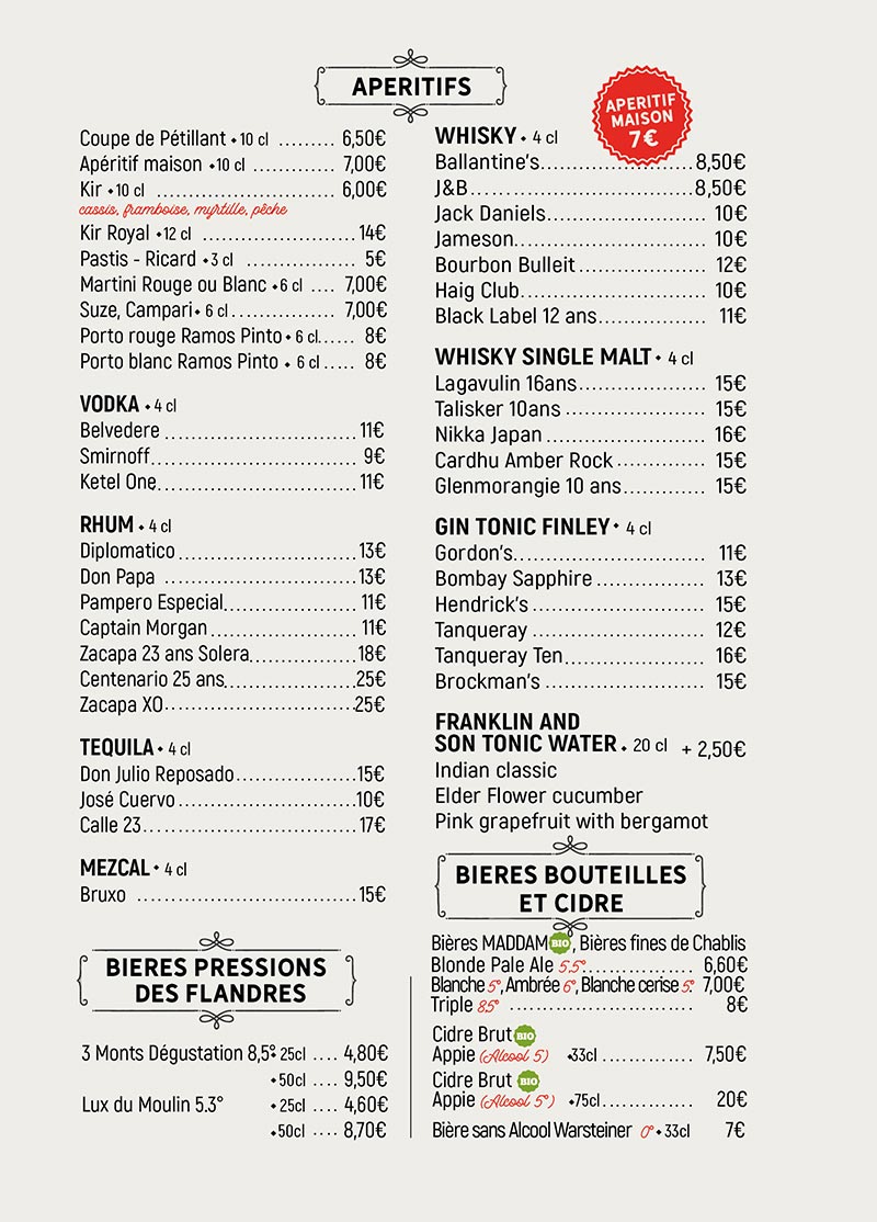 Carte Boissons Le Monchu Carte Boissons Le Monchu