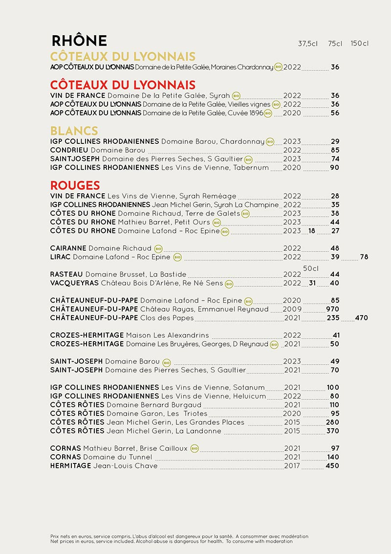 Carte Vin Chamonix Carte Vin Chamonix